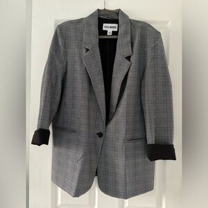 Steve Madden plaid oversized blazer size large